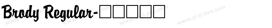 Brody Regular字体转换